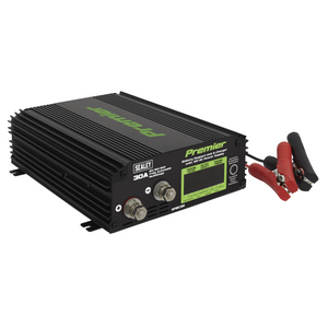 Sealey SPBC30 Battery Support Unit Charger and Maintainer 6/12/24V 30A 30 Amp