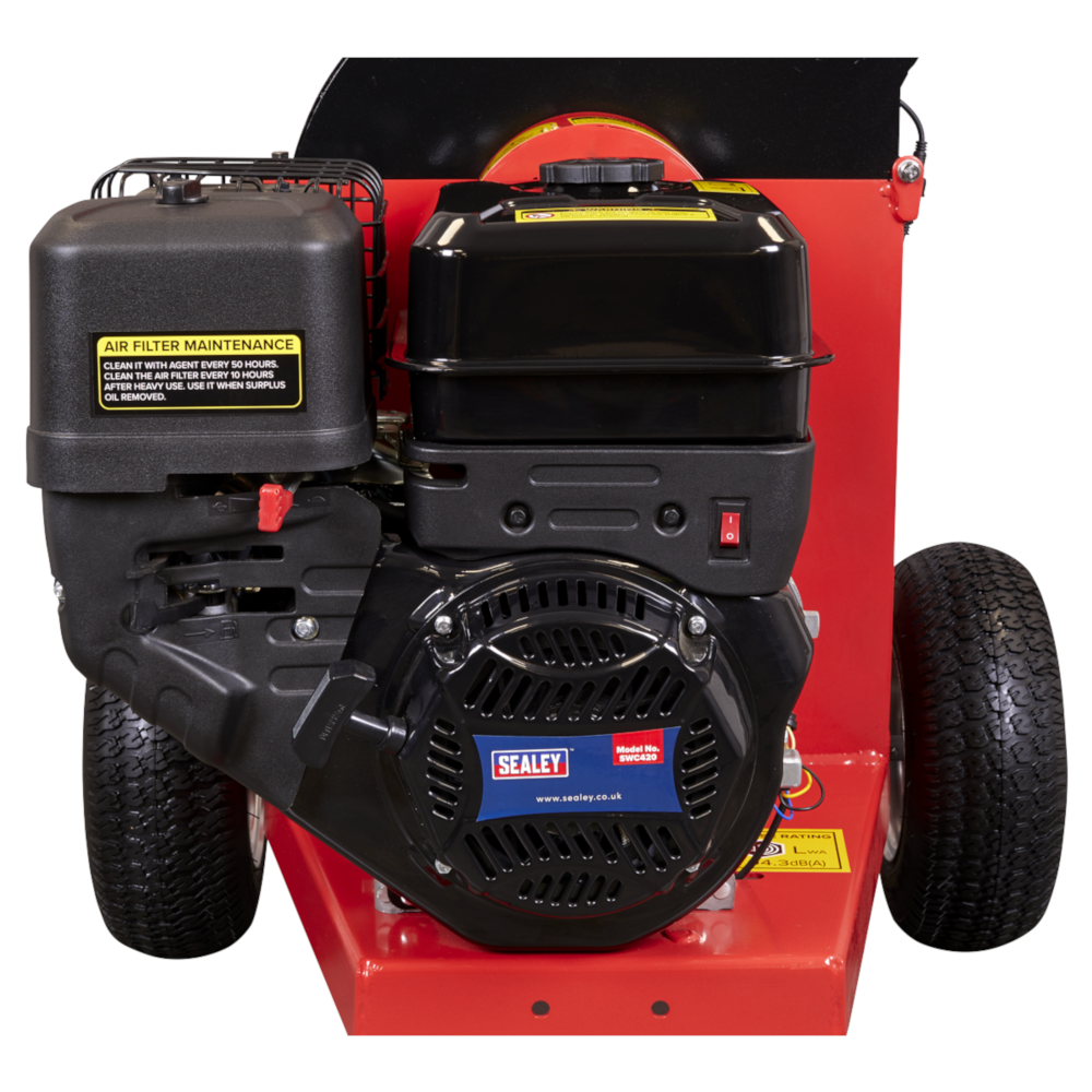 Sealey SWC420 Wood Chip Self Feeding Chipper 100mm 420cc 15hp