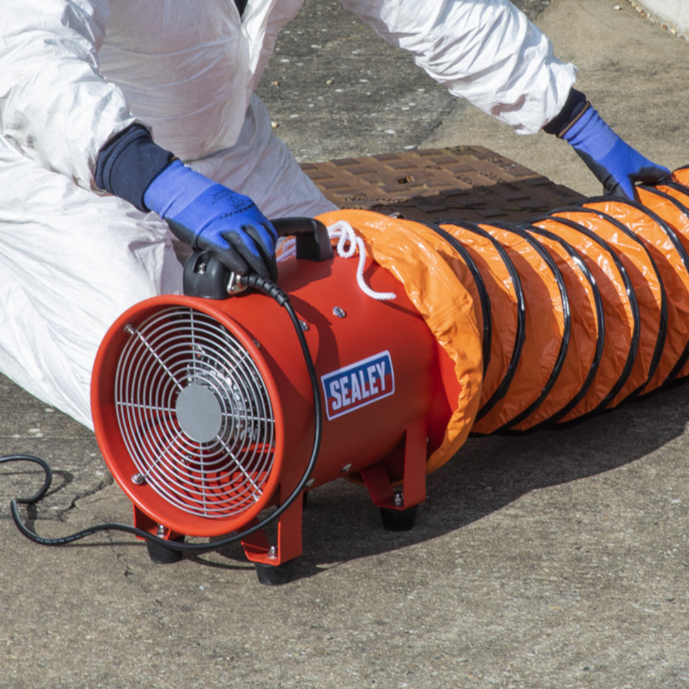Sealey Portable Ventilator 250mm with 5m Ducting - A