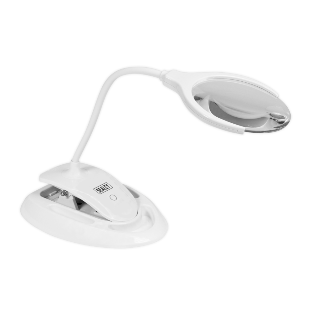 Sealey WL63/8D 6 SMD LED Dimmable Rechargeable Dual Mounted Magnifying Work Light