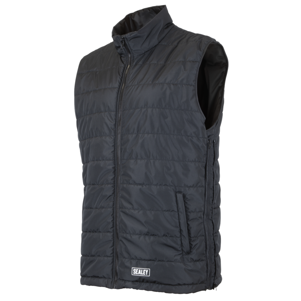 Sealey WPHG01 Heated Puffy Gilet Bodywarmer Water Resistant Coat Jacket 5V 44"-52" Chest