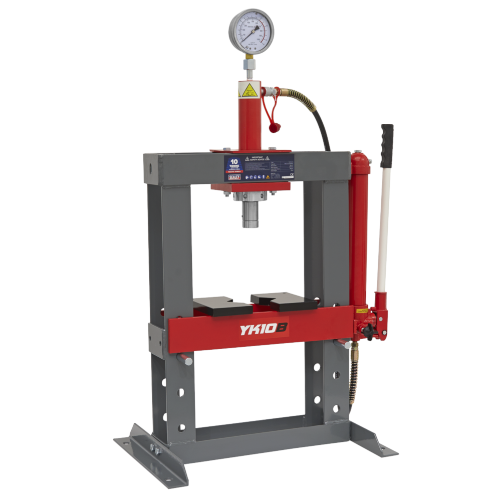Sealey YK10B 10 Tonne Bench Mounted Garage Workshop Hydraulic Press