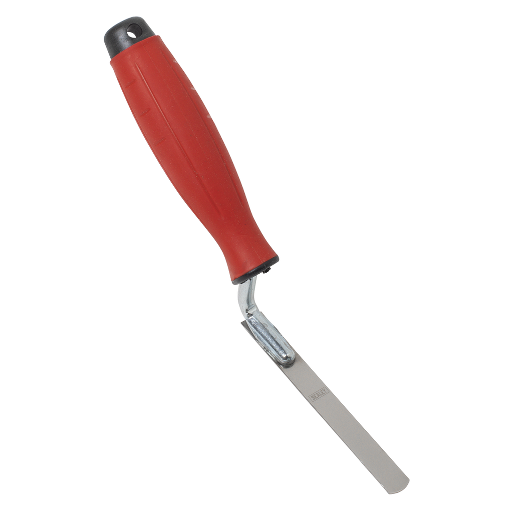 Stainless Steel Edging Trowel with Rubber Handle 12mm