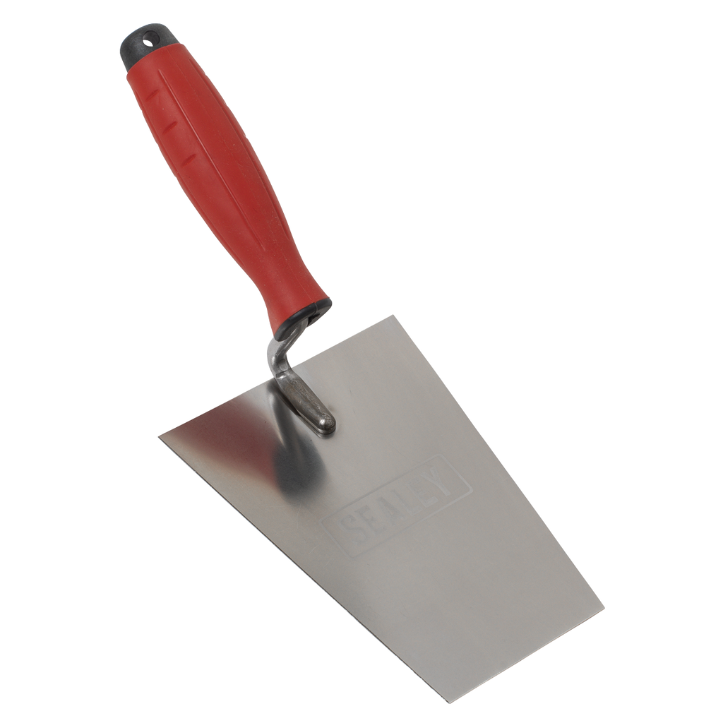 Stainless Steel Masonry Trowel with Rubber Handle 160mm