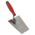 Stainless Steel Masonry Trowel with Rubber Handle 160mm