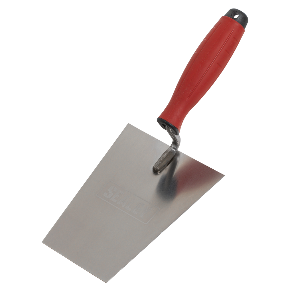Stainless Steel Masonry Trowel with Rubber Handle 160mm