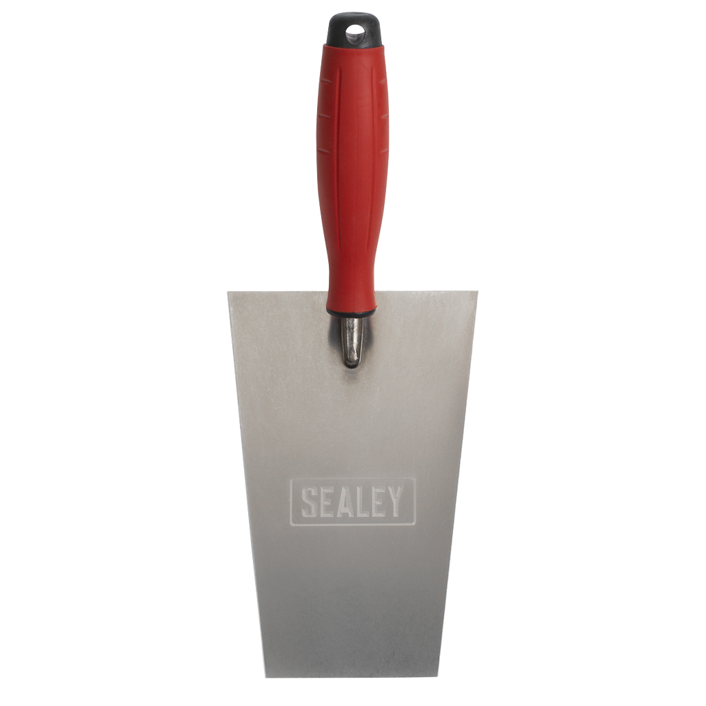 Stainless Steel Bucket Trowel with Rubber Handle 180mm