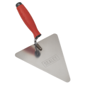 Stainless Steel Triangular Brick Trowel with Rubber Handle 1