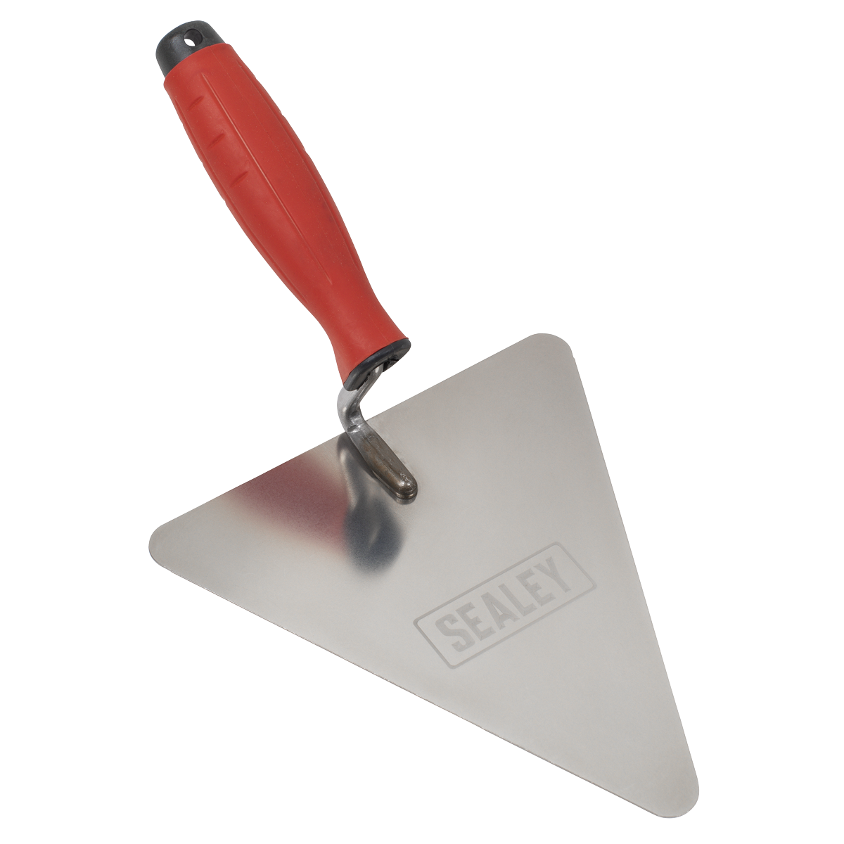Stainless Steel Triangular Brick Trowel with Rubber Handle 180mm