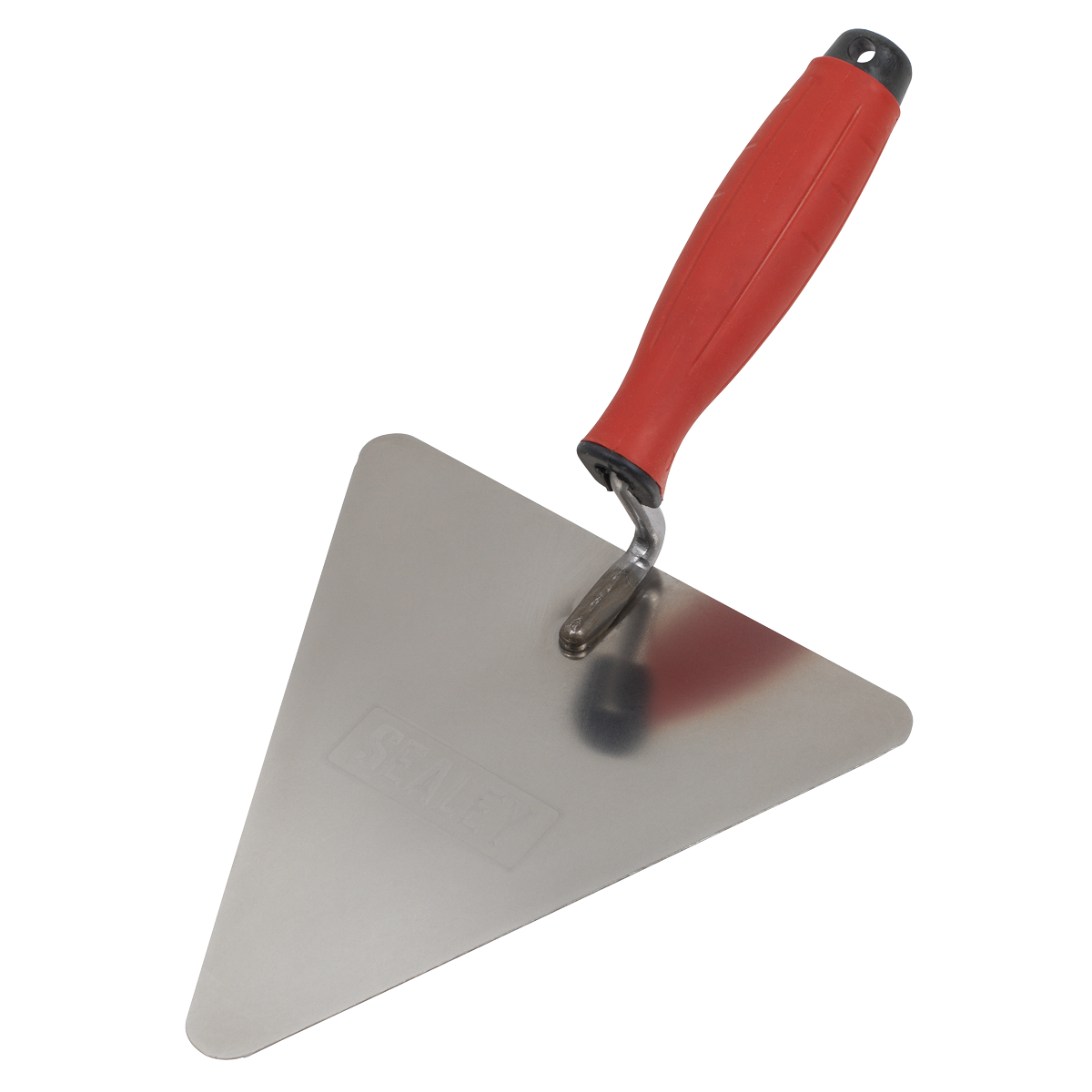 Stainless Steel Triangular Brick Trowel with Rubber Handle 1