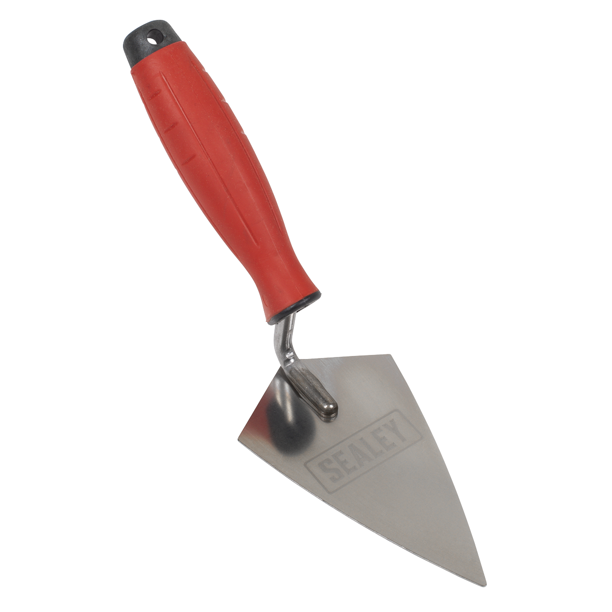 Stainless Steel Sharp Pointing Trowel with Rubber Handle 140