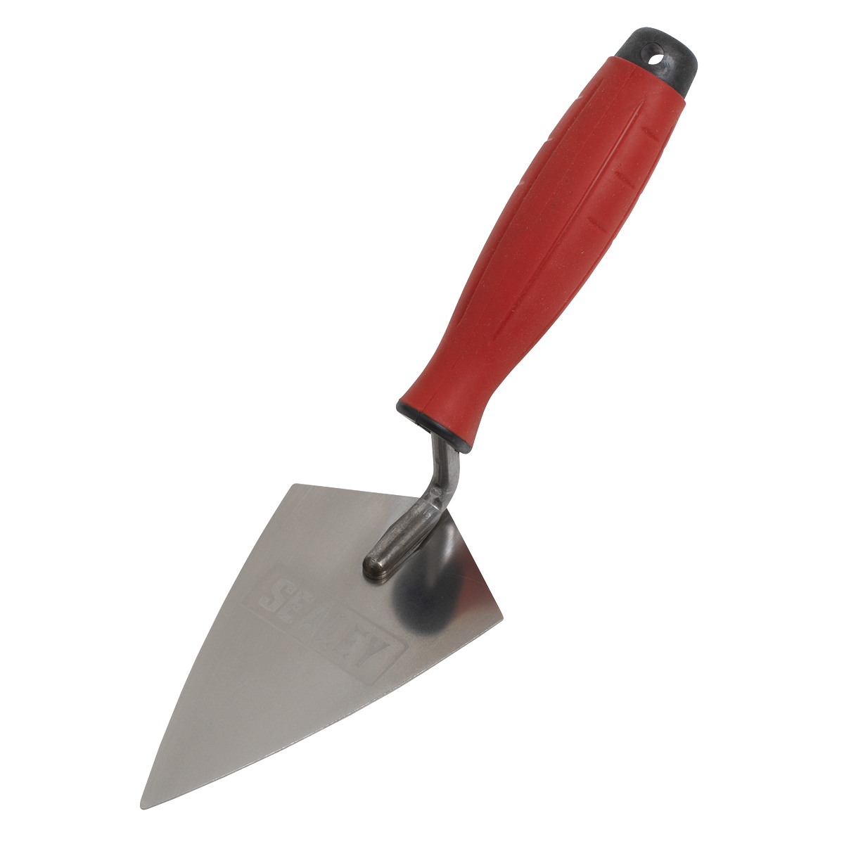 Stainless Steel Sharp Pointing Trowel with Rubber Handle 140