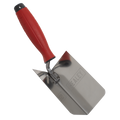 Stainless Steel Internal Corner Trowel with Rubber Handle 12