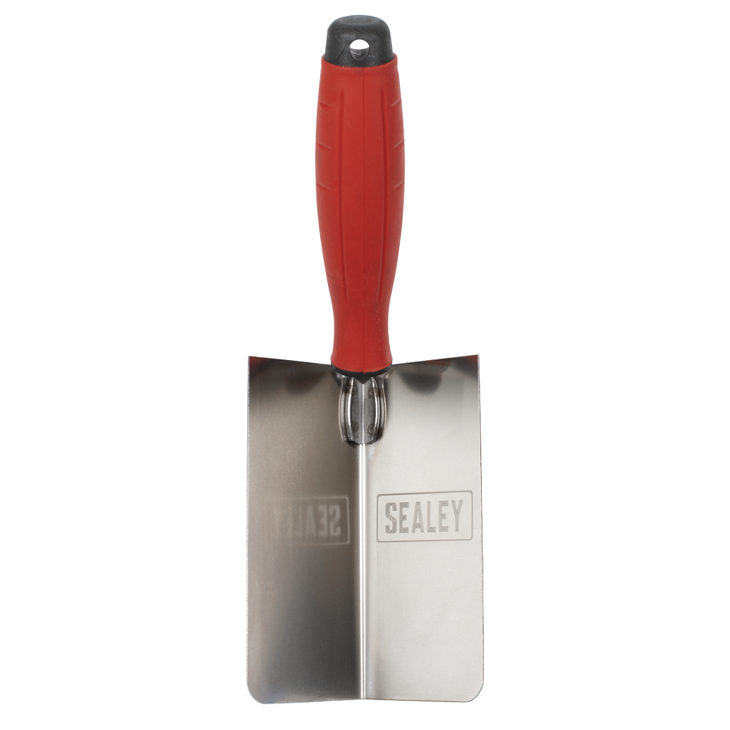 Stainless Steel Internal Corner Trowel with Rubber Handle 12