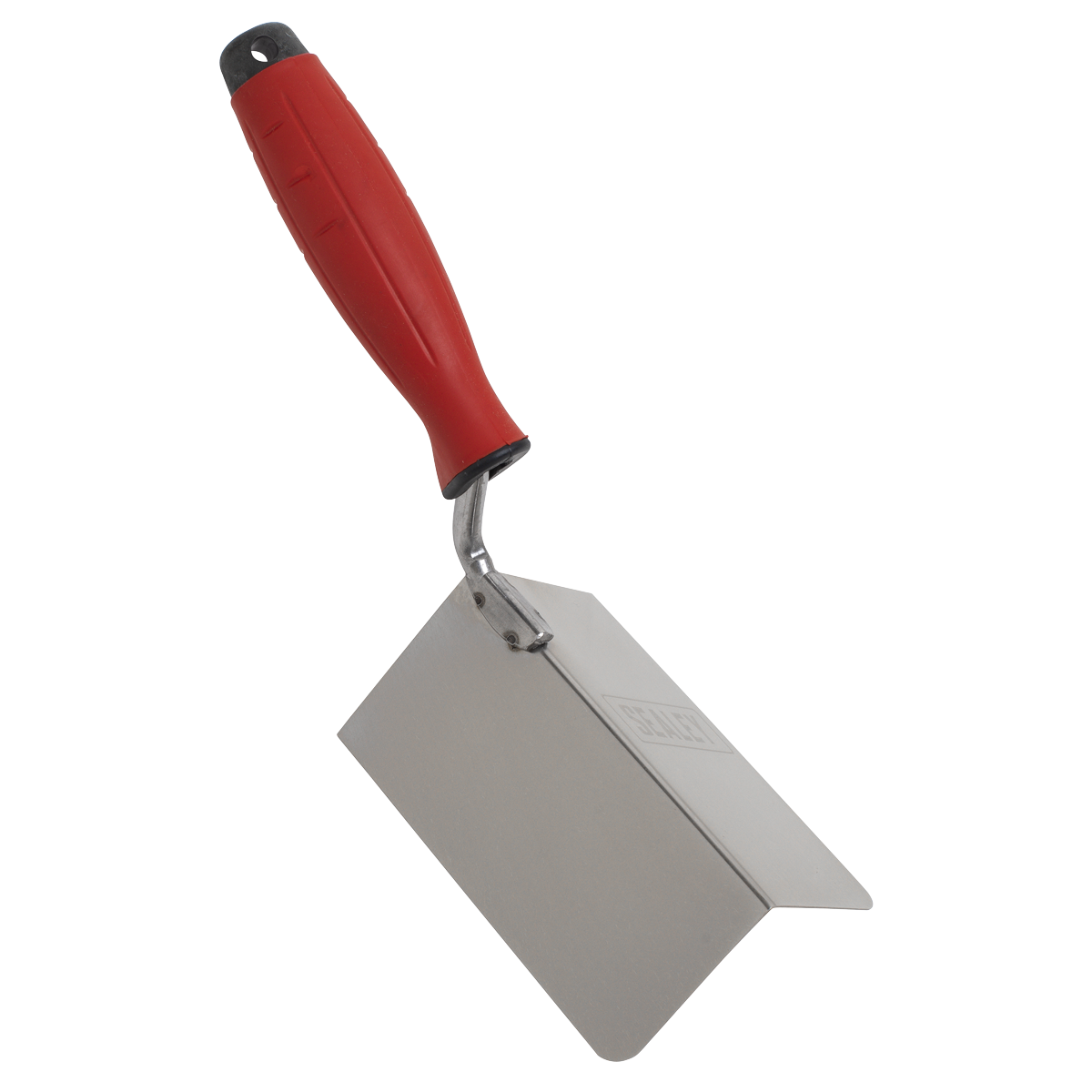 Stainless Steel External Corner Trowel with Rubber Handle 120 x 60mm