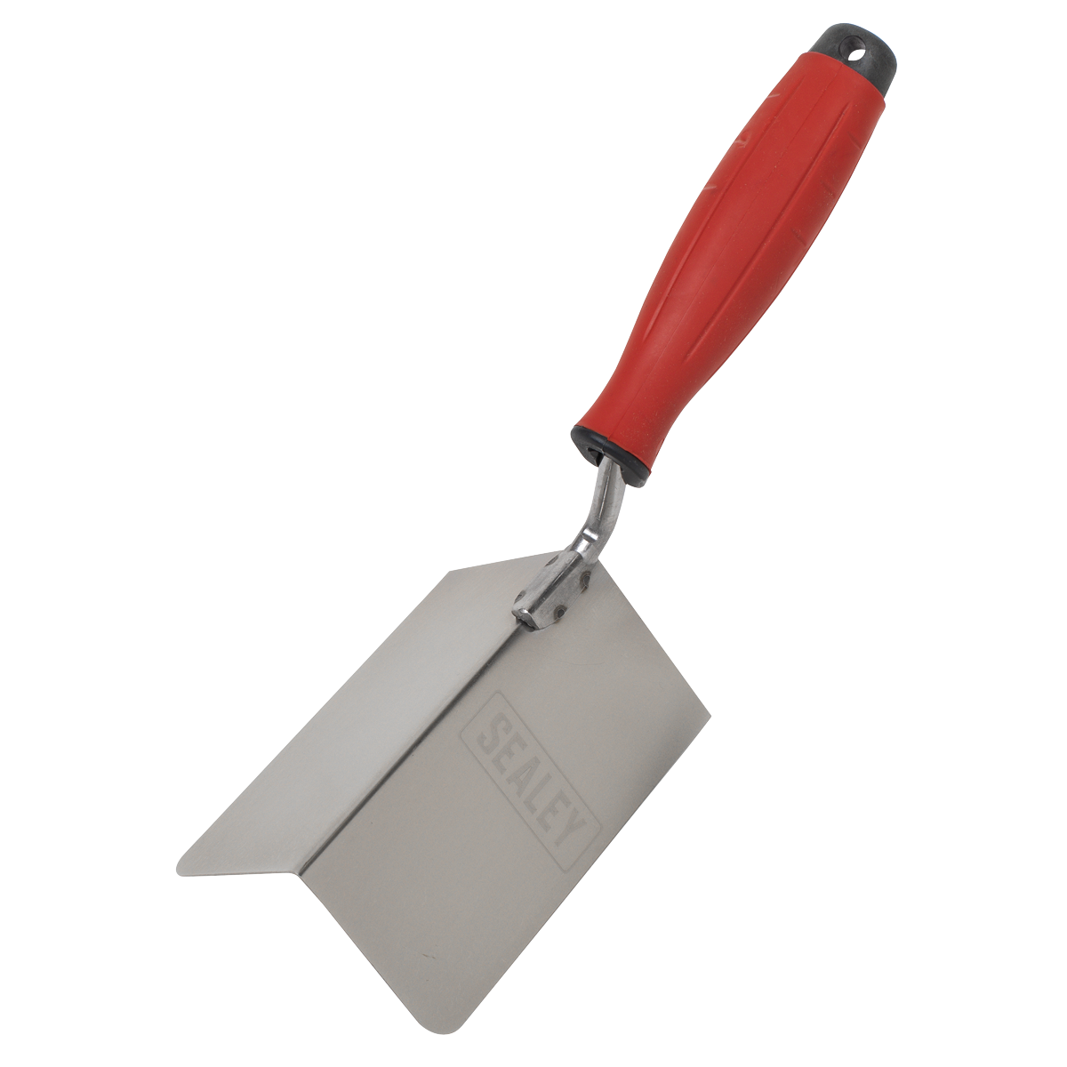 Stainless Steel External Corner Trowel with Rubber Handle 120 x 60mm