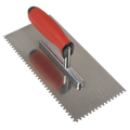 Stainless Steel 4mm Notched Trowel with Rubber Handle 270mm