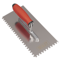 Stainless Steel 6mm Notched Trowel with Rubber Handle 270mm