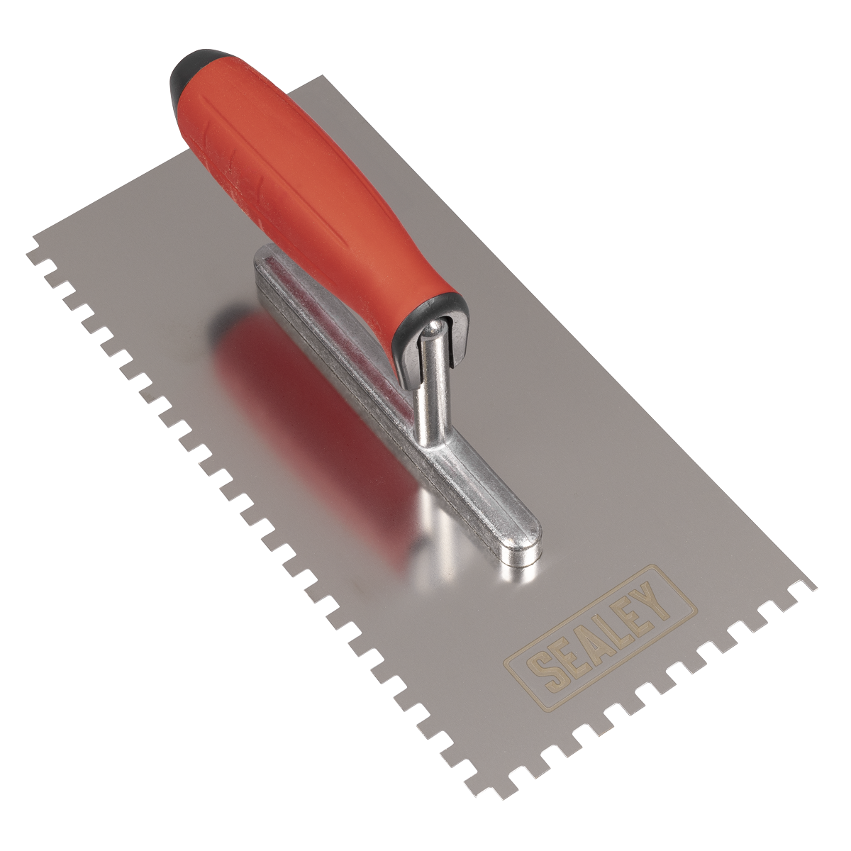 Stainless Steel 6mm Notched Trowel with Rubber Handle 270mm
