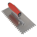 Stainless Steel 8mm Notched Trowel with Rubber Handle 270mm