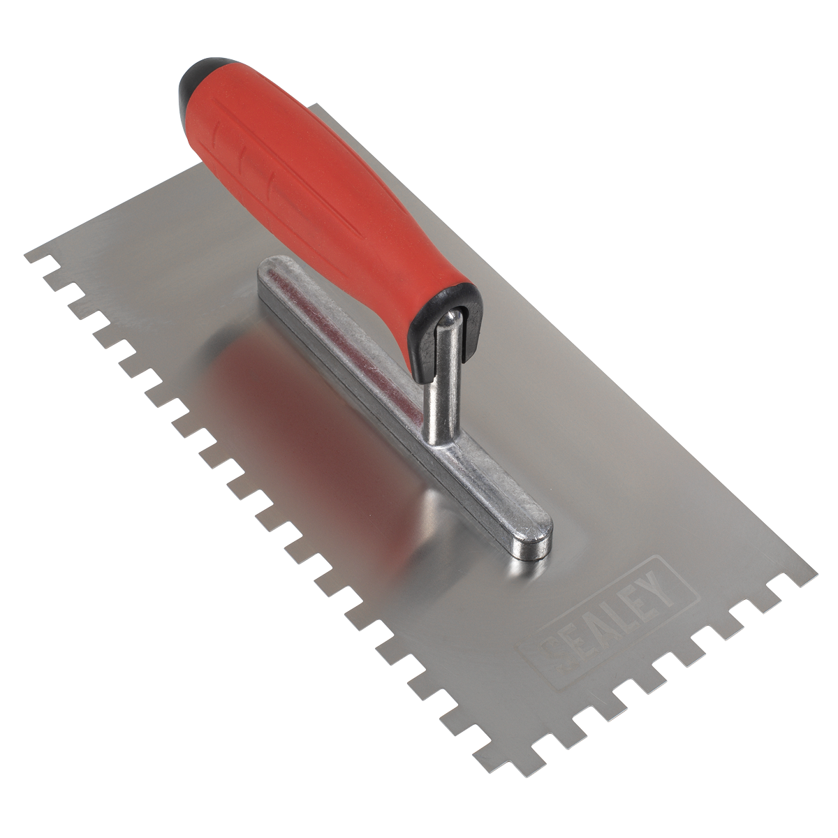Stainless Steel 8mm Notched Trowel with Rubber Handle 270mm