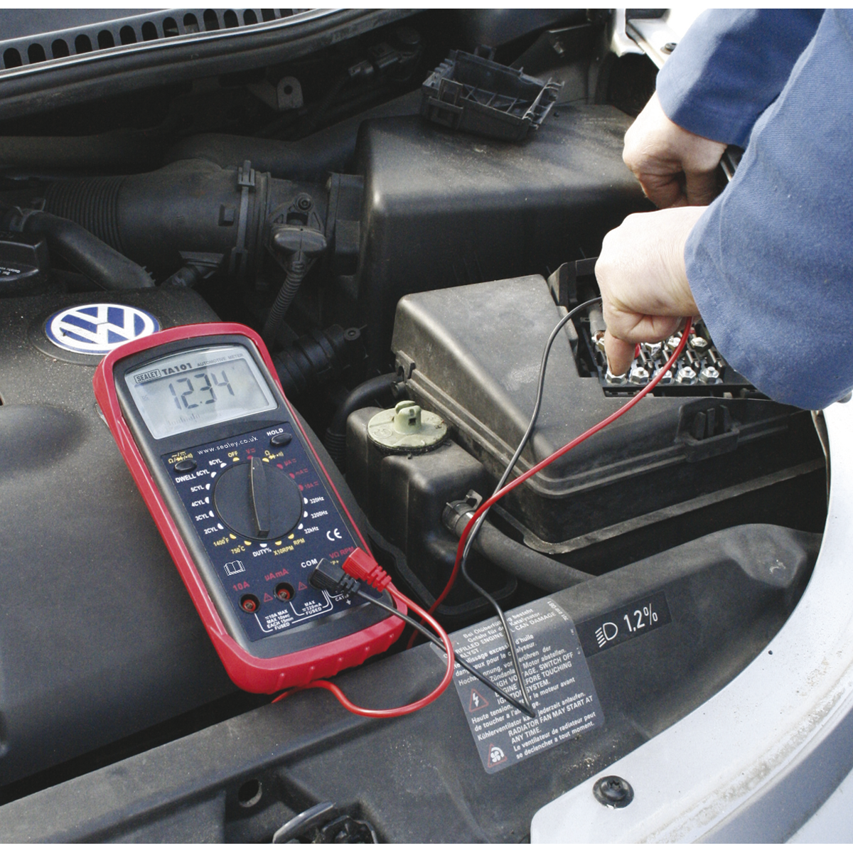 12-Function Digital Automotive Multimeter