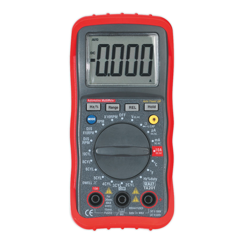 13-Function Digital Automotive Multimeter with Inductive Cou