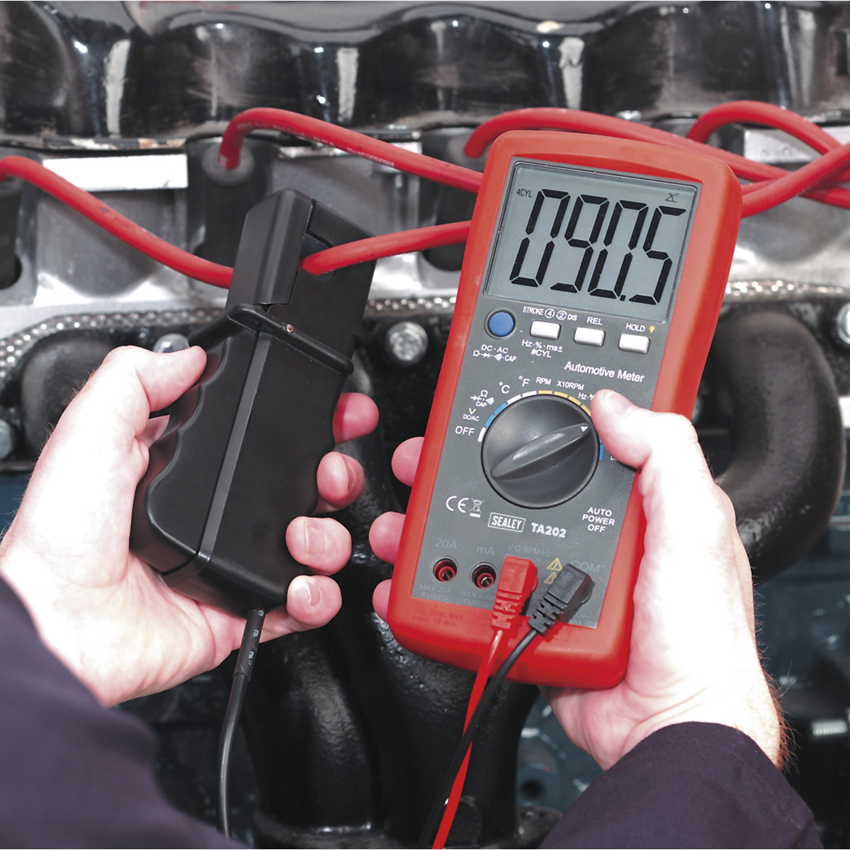 14-Function Digital Automotive Multimeter with Inductive Cou