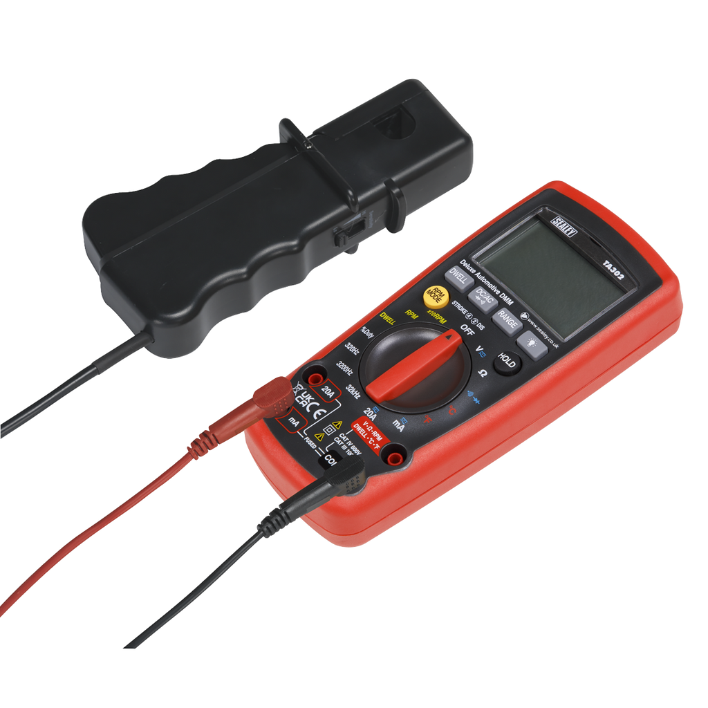 12-Function Digital Automotive Multimeter with Inductive Cou
