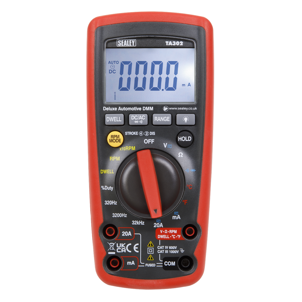 12-Function Digital Automotive Multimeter with Inductive Cou