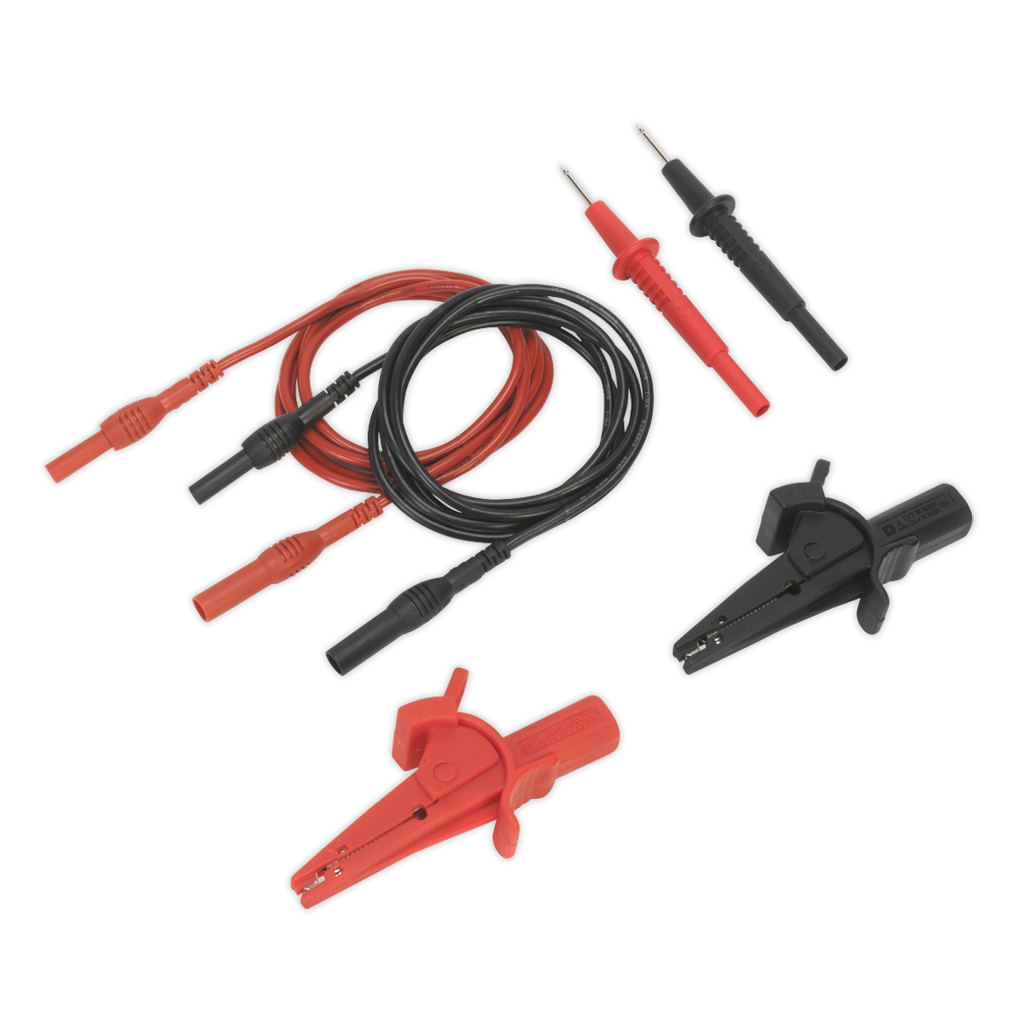 Automotive Test Lead & Crocodile Clip Set 6pc