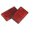 Reflex Reflector Oblong Red - Pack of 2