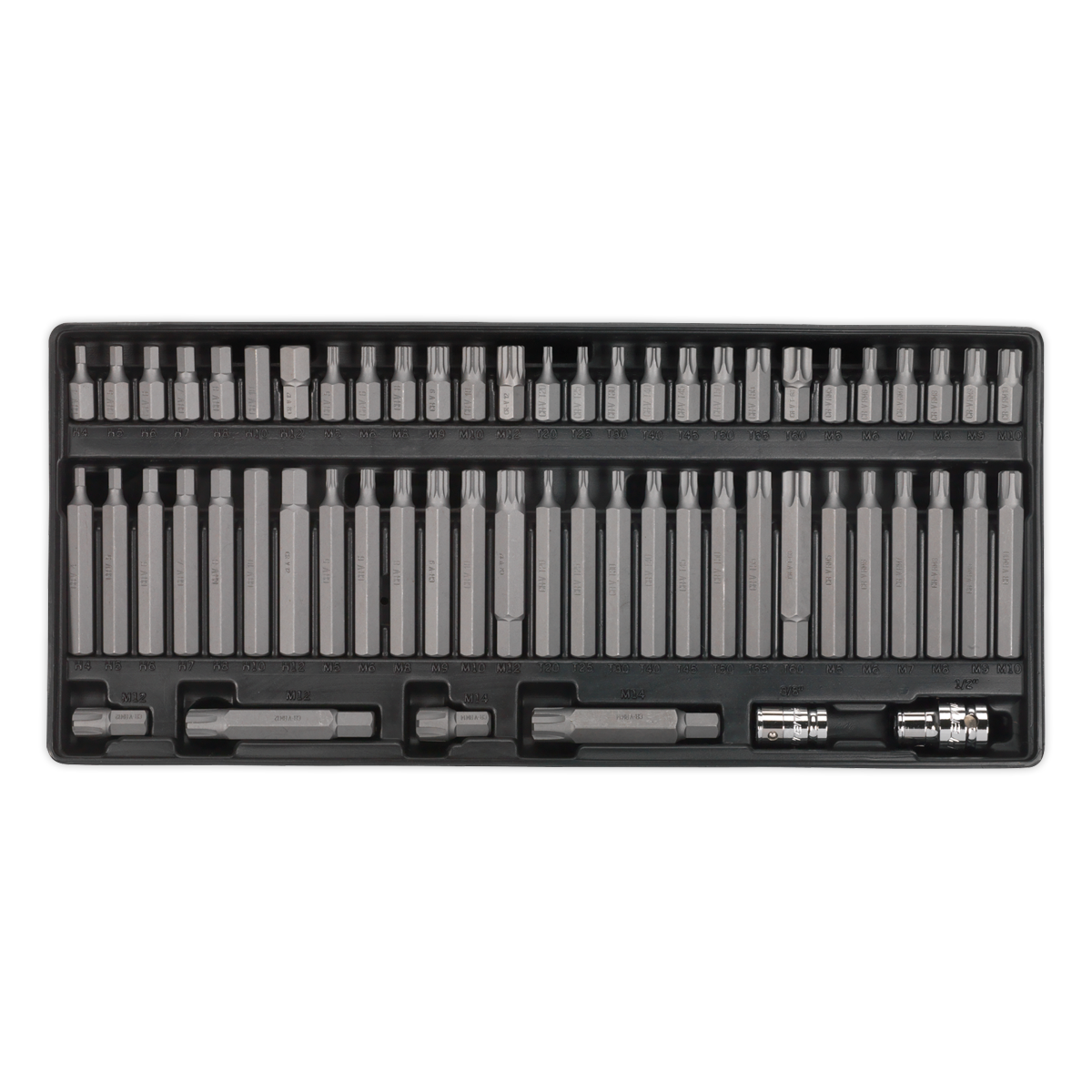 Premier Security TRX-Star*/Hex/Ribe/Spline Bit Set with Tool Tray 60pc