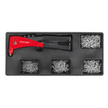 Premier Riveter & Assorted Rivet Set with Tool Tray 400pc