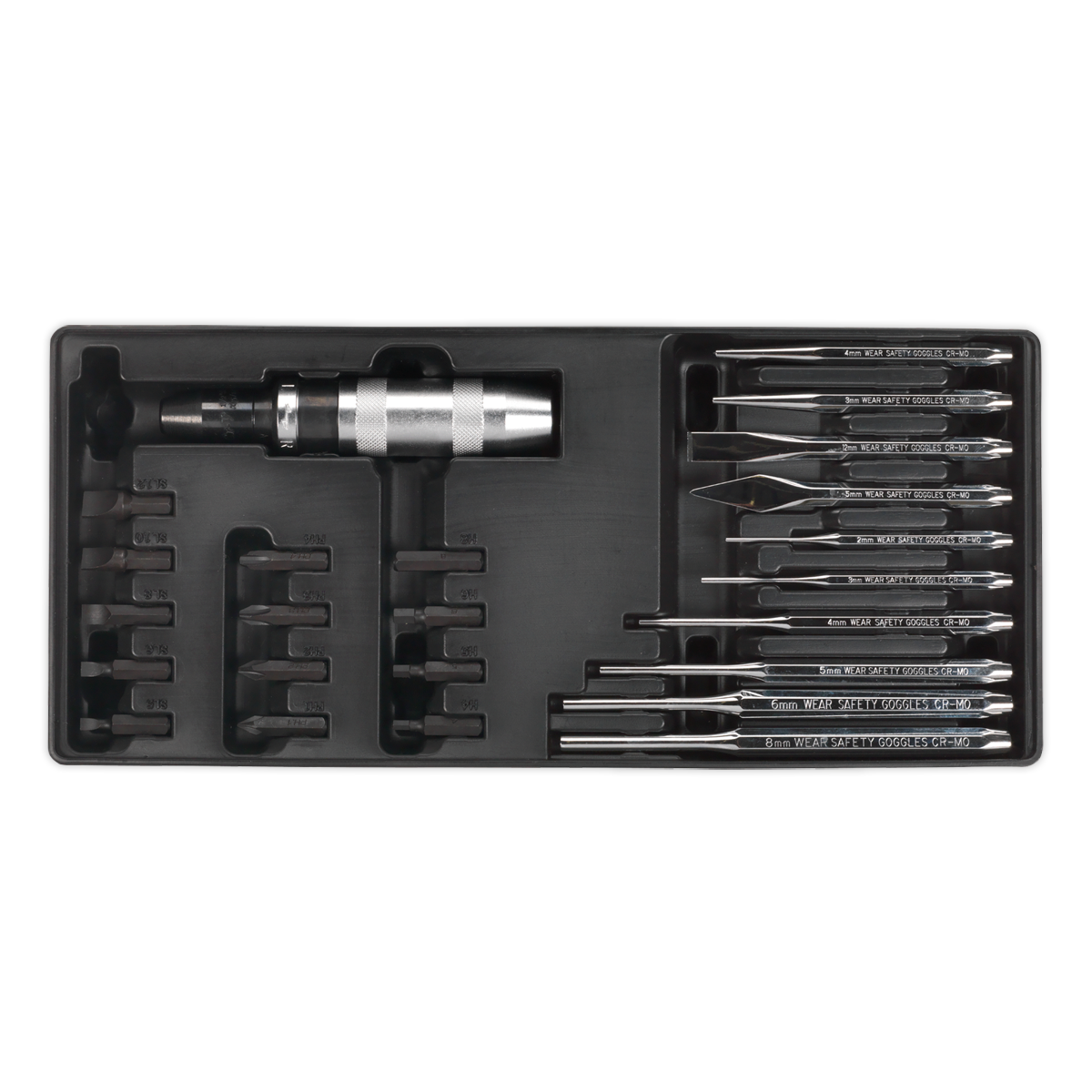 Premier Punch & Impact Driver Set with Tool Tray 25pc
