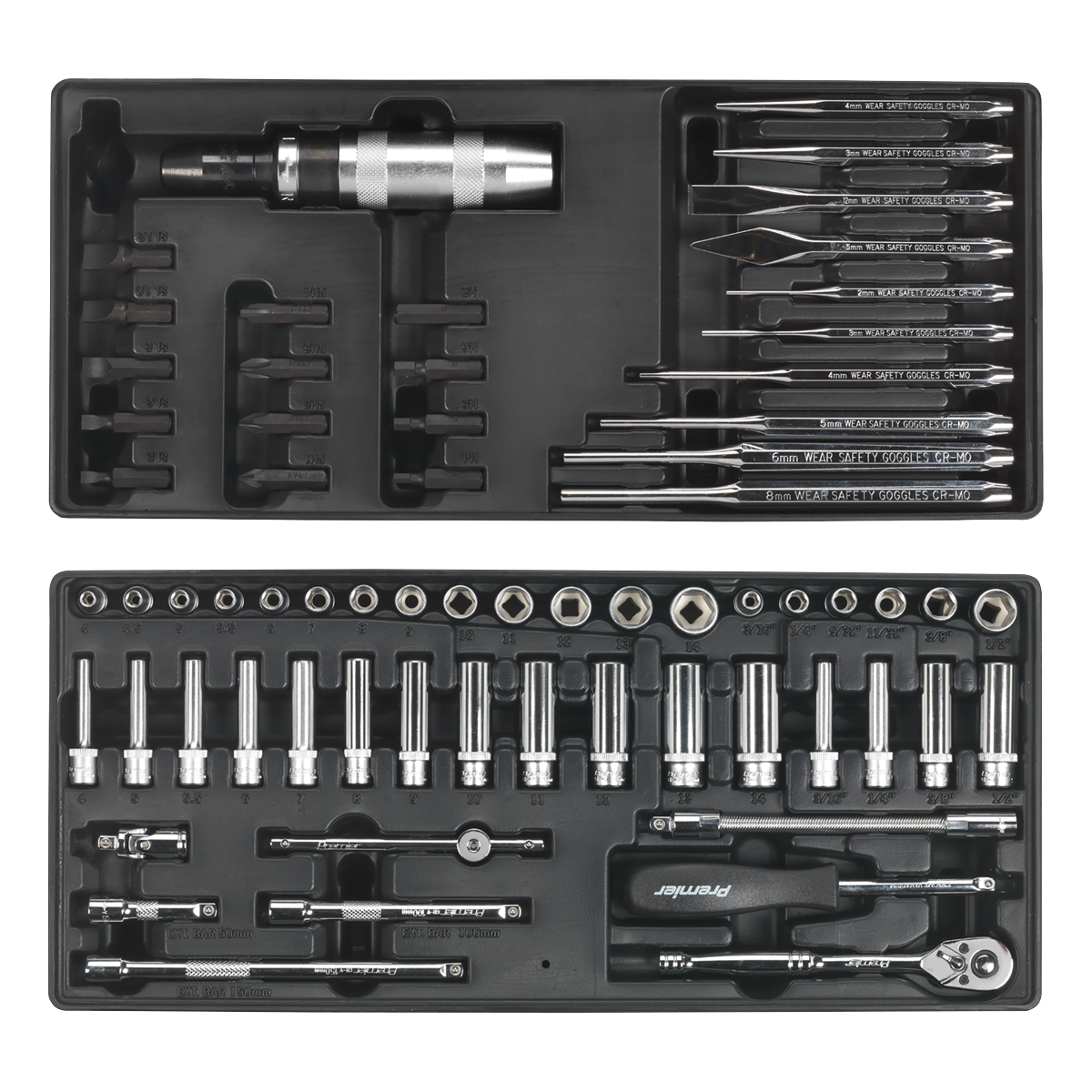 Superline PRO® Tool Chest Combination 14 Drawer with 1179pc Tool Kit - Blue