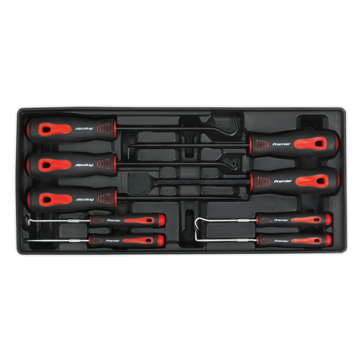 Premier Scraper & Hook Set with Tool Tray 9pc
