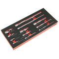 Premier Wobble Extension Bar Set with Tool Tray 1/4", 3/8" &