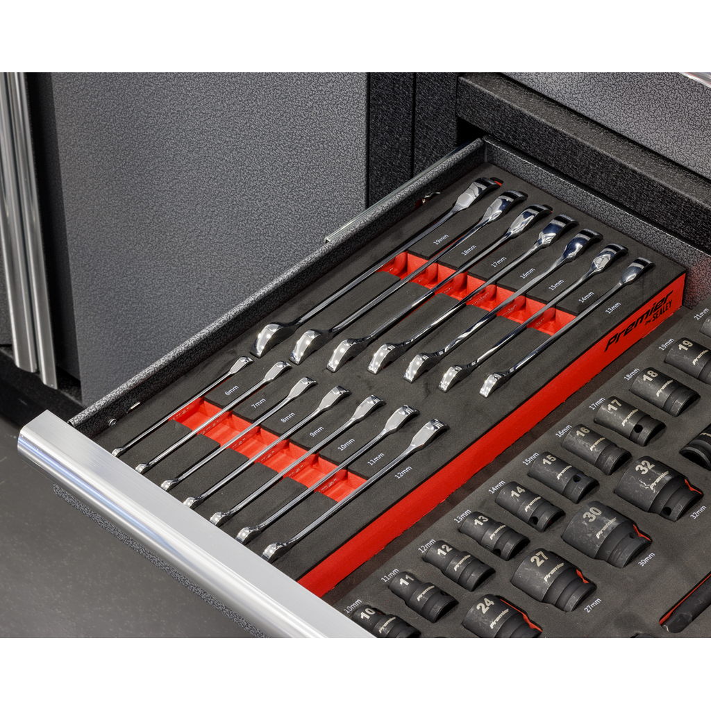 Premier Ratchet Spanner Set with Tool Tray 14pc