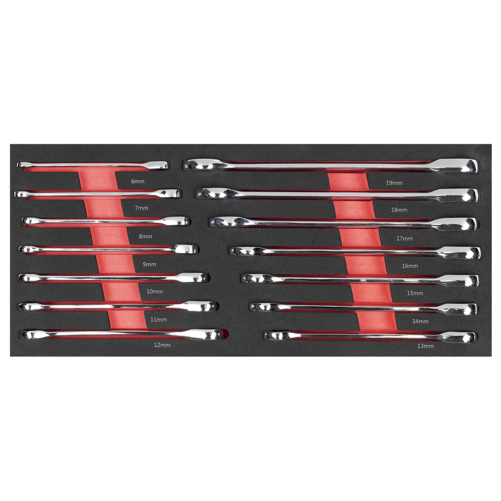 Premier Ratchet Spanner Set with Tool Tray 14pc