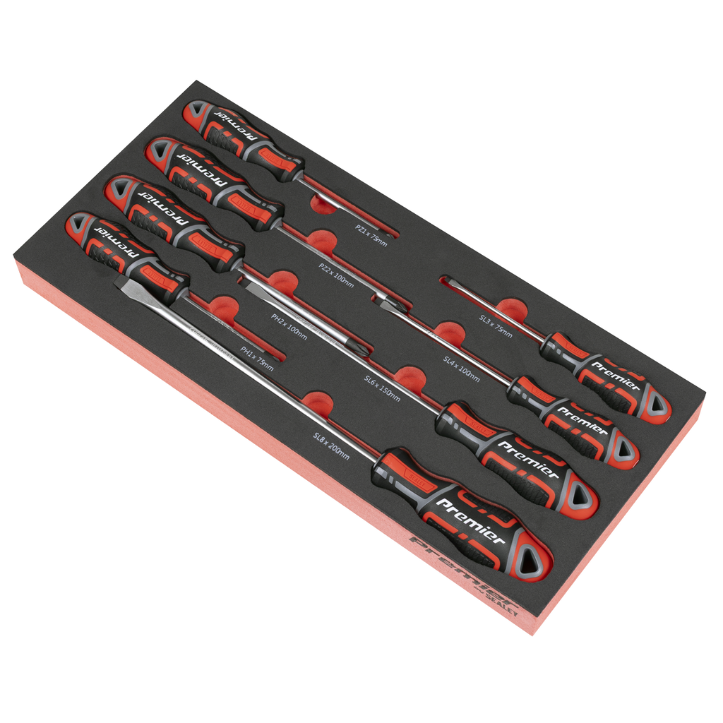 Premier Screwdriver Set with Tool Tray 8pc