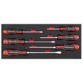 Premier Hammer-Thru Screwdriver Set with Tool Tray 6pc