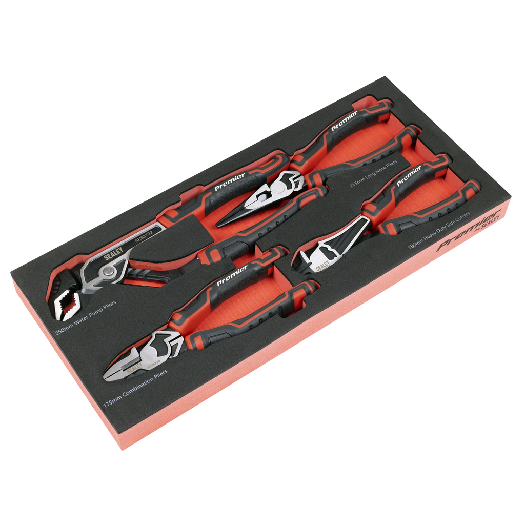 Premier Pliers Set with Tool Tray 4pc