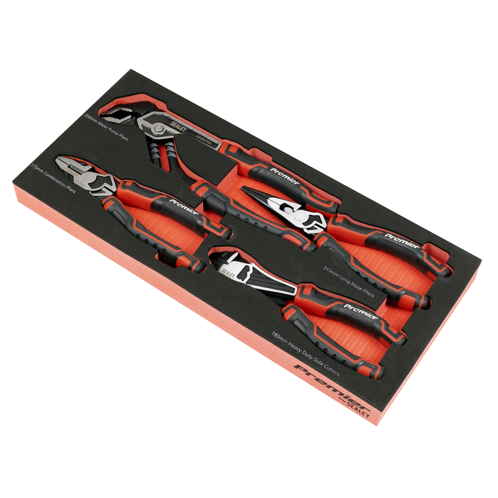 Premier Pliers Set with Tool Tray 4pc