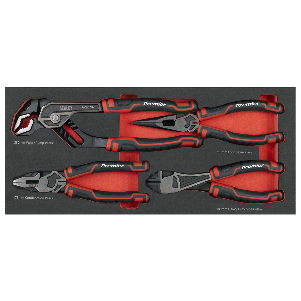 Premier Pliers Set with Tool Tray 4pc