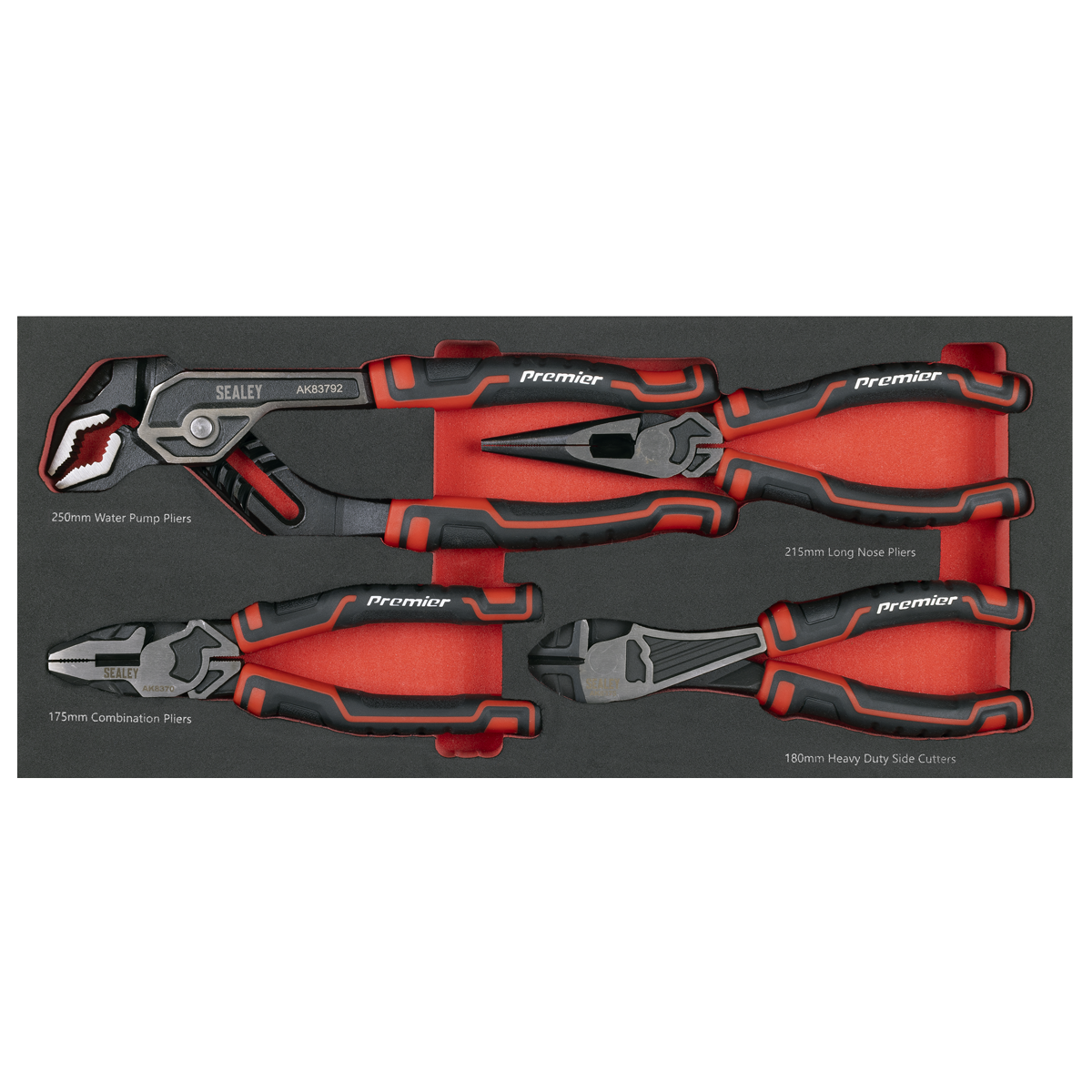 Premier Pliers Set with Tool Tray 4pc