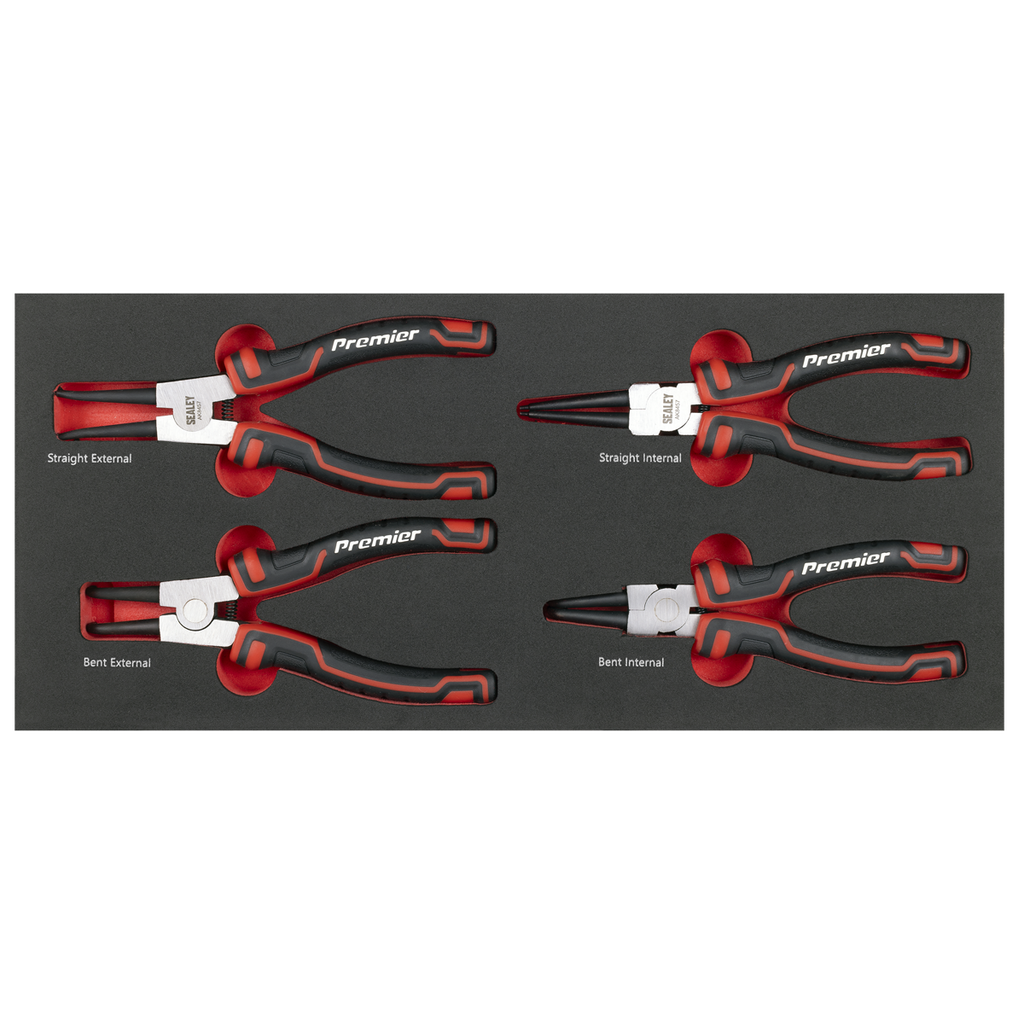 Premier Circlip Pliers Set with Tool Tray 4pc