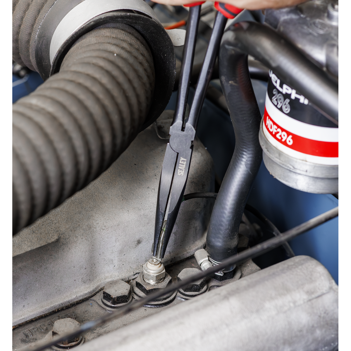 Long Needle Nose Pliers Set with Tool Tray 3pc