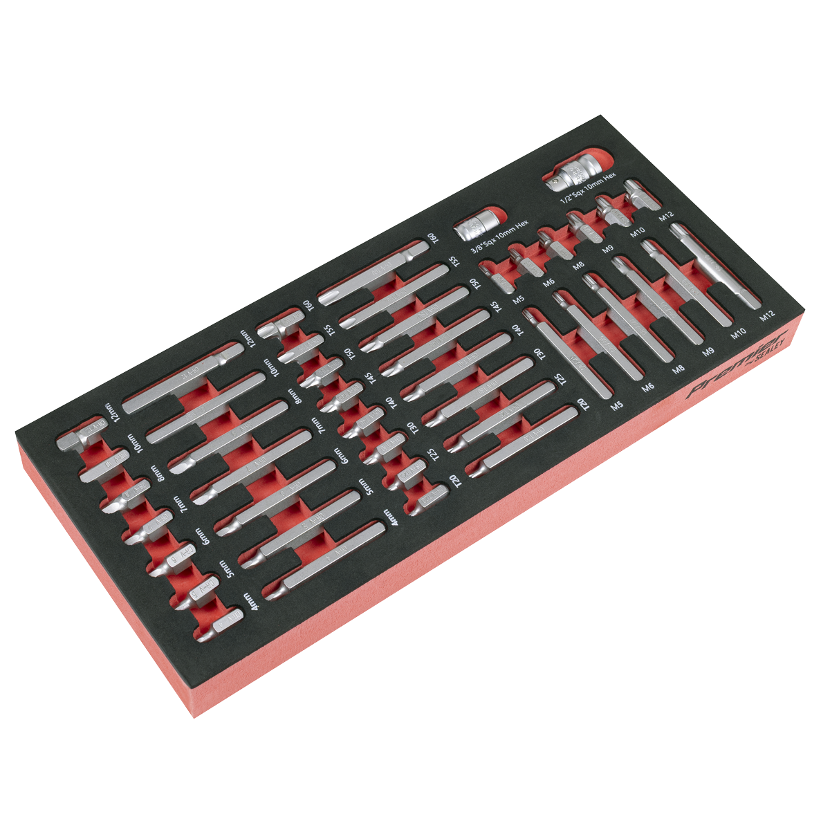 TRX-Star*, Hex & Spline Bit Set with Tool Tray 44pc