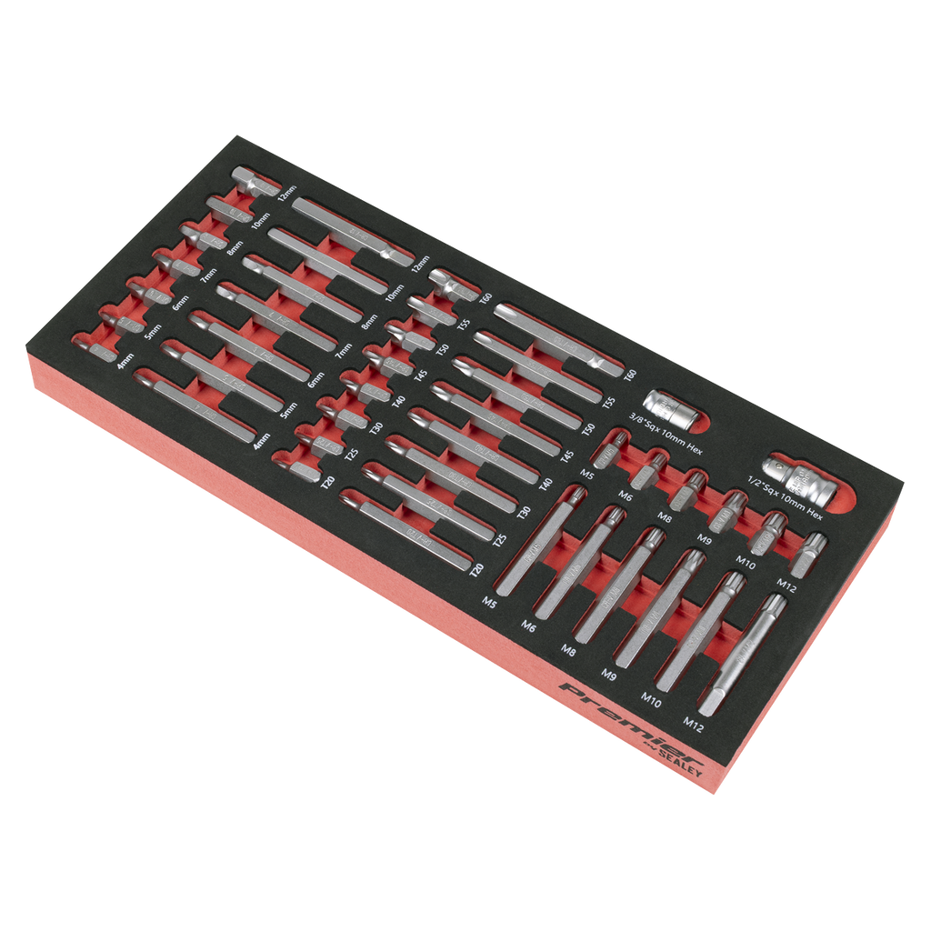 Premier TRX-Star*, Hex & Spline Bit Set with Tool Tray 44pc